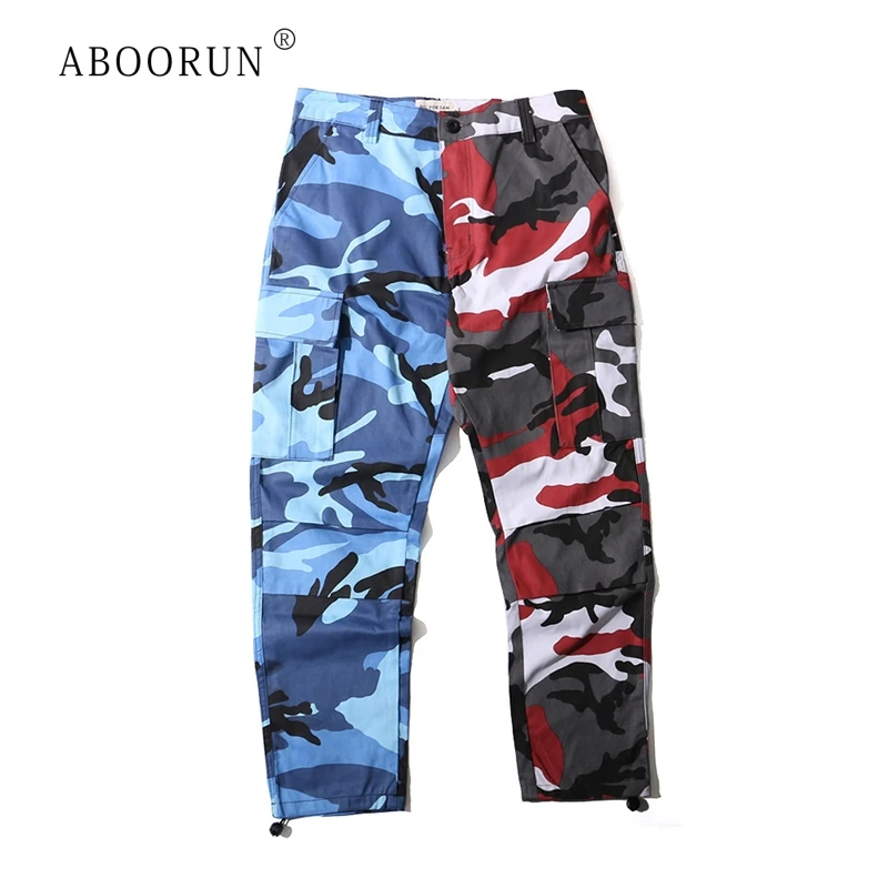 ABOORUN Men's Hip Hop Patchwork Pants Camouflage Cargo Pants Fashion Long Trousers Streetwear for Couples R173
ABOORUN Men's Hip Hop Patchwork Pants Camouflage Cargo Pants Fashion Long Trousers Streetwear for Couples R173