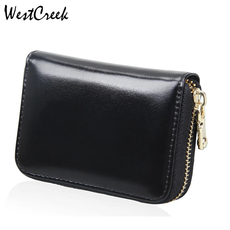 WESTCREEK Brand Unisex Genuine Leather Oil Wax Leather Anti-magnetic RFID Zipper Card Package Large Capacity Organ ID Holders
WESTCREEK Brand Unisex Genuine Leather Oil Wax Leather Anti-magnetic RFID Zipper Card Package Large Capacity Organ ID Holders
