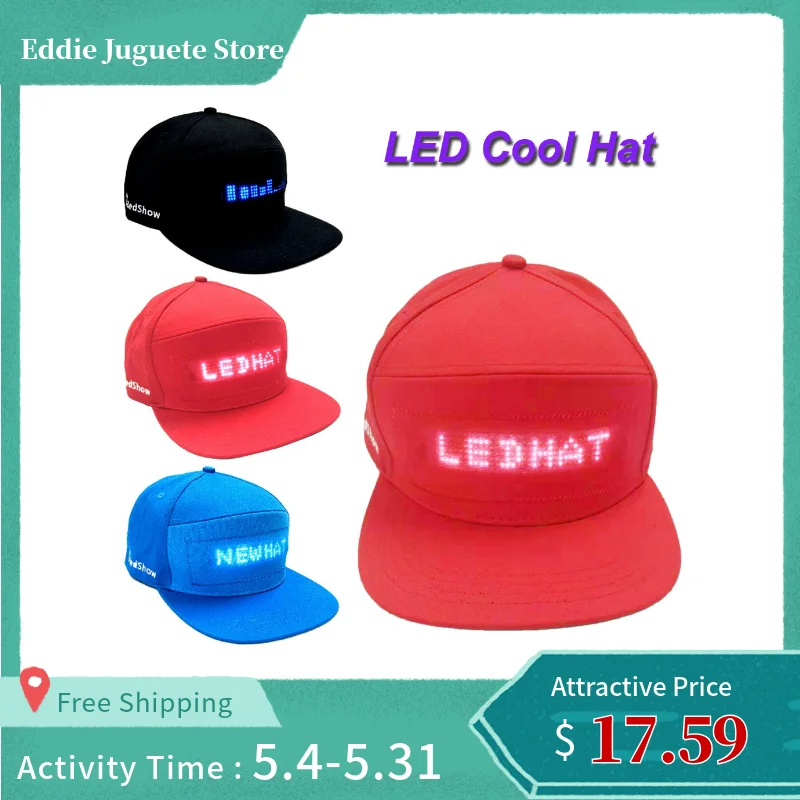 CHAMSG Fashion Cap LED Cool Hat with Screen Light Waterproof More Power-saving And More Stable Dec20
CHAMSG Fashion Cap LED Cool Hat with Screen Light Waterproof More Power-saving And More Stable Dec20