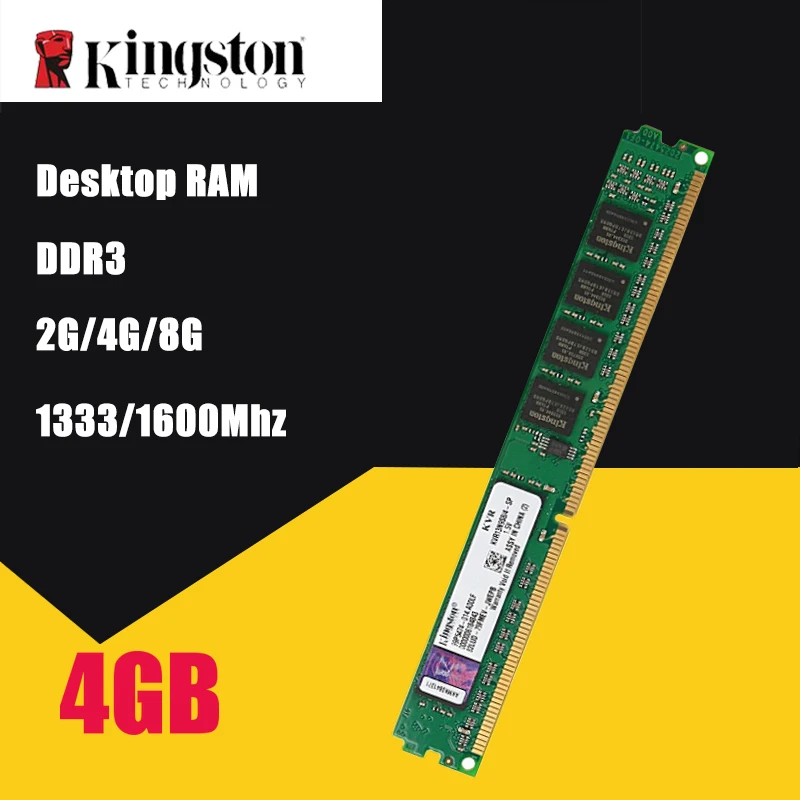 

used Kingston PC Memory RAM Memoria Module Desktop DDR3 2GB 4GB 8GB PC3 1333 1600 MHZ 1333MHZ 1600MHZ 10600 12800 2G 4G RAM