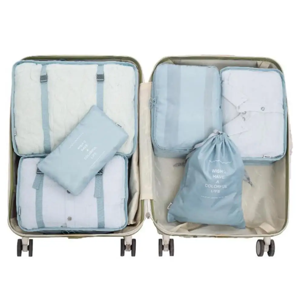 6PCS A Set Travel Pouch Packing Organizer Bag Waterproof Cubes Organizers For Travel Clothing Clothes Luggage Packs Storage Bags
6PCS A Set Travel Pouch Packing Organizer Bag Waterproof Cubes Organizers For Travel Clothing Clothes Luggage Packs Storage Bags