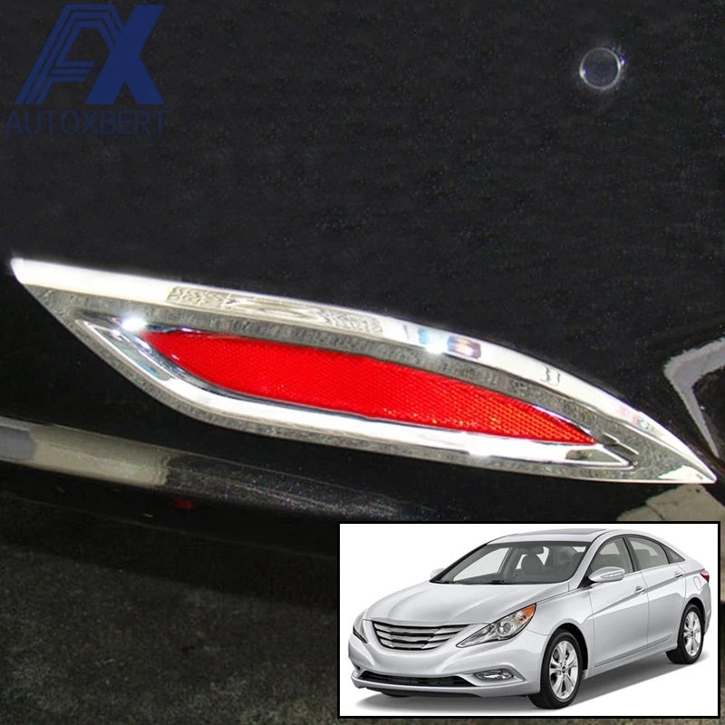 AX Chrome Rear Bumper Fog Light Cover Tail Lamp Trim Molding Garnish Accessories For Hyundai Sonata i45 YF 2014 2013 2012 2011
AX Chrome Rear Bumper Fog Light Cover Tail Lamp Trim Molding Garnish Accessories For Hyundai Sonata i45 YF 2014 2013 2012 2011