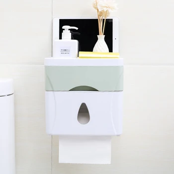 Multi-function Seamless Stickers Three-in-one Double-layer Drawer Sanitary Cotton Storage Box Tissue Box Mobile Phone Tablet Sto
Multi-function Seamless Stickers Three-in-one Double-layer Drawer Sanitary Cotton Storage Box Tissue Box Mobile Phone Tablet Sto