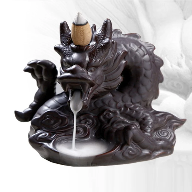 Traditional Chinese Dragon Backflow Incense Burner IPorcelain Incense Sticks Holder Smoke View Cool Incense Base for Home Decor
Traditional Chinese Dragon Backflow Incense Burner IPorcelain Incense Sticks Holder Smoke View Cool Incense Base for Home Decor