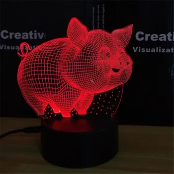 Colorful 3D pig nightlight plug Touch bedside Table lamp creative fantasy lampe bedroom LED baby feeding gift Night Light
Colorful 3D pig nightlight plug Touch bedside Table lamp creative fantasy lampe bedroom LED baby feeding gift Night Light