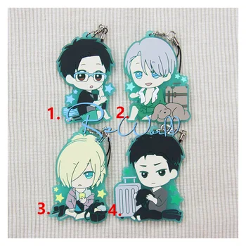1pcs Otaku skating Anime Keychain Yuri On Ice Yuri Viktor Katsuki Otabek Altin Keyring Phone strap keychain very Cute
1pcs Otaku skating Anime Keychain Yuri On Ice Yuri Viktor Katsuki Otabek Altin Keyring Phone strap keychain very Cute