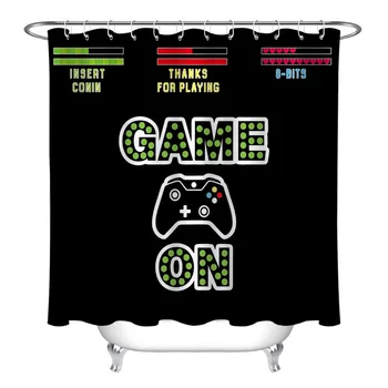 LB Any Size Retro Trendy Black Game Decor Heart Shower Curtain Waterproof Custom Bathroom Curtains Fabric For Kids Bathtub Decor
LB Any Size Retro Trendy Black Game Decor Heart Shower Curtain Waterproof Custom Bathroom Curtains Fabric For Kids Bathtub Decor