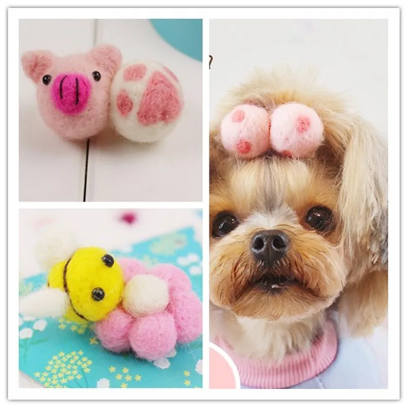 Dog Groomingt Hairpin headdress Pet hair clip cute Carrot, Little Bee, Bear wool felt dog Teddy Yorkshire Hairpin 10PCS/LOT
Dog Groomingt Hairpin headdress Pet hair clip cute Carrot, Little Bee, Bear wool felt dog Teddy Yorkshire Hairpin 10PCS/LOT