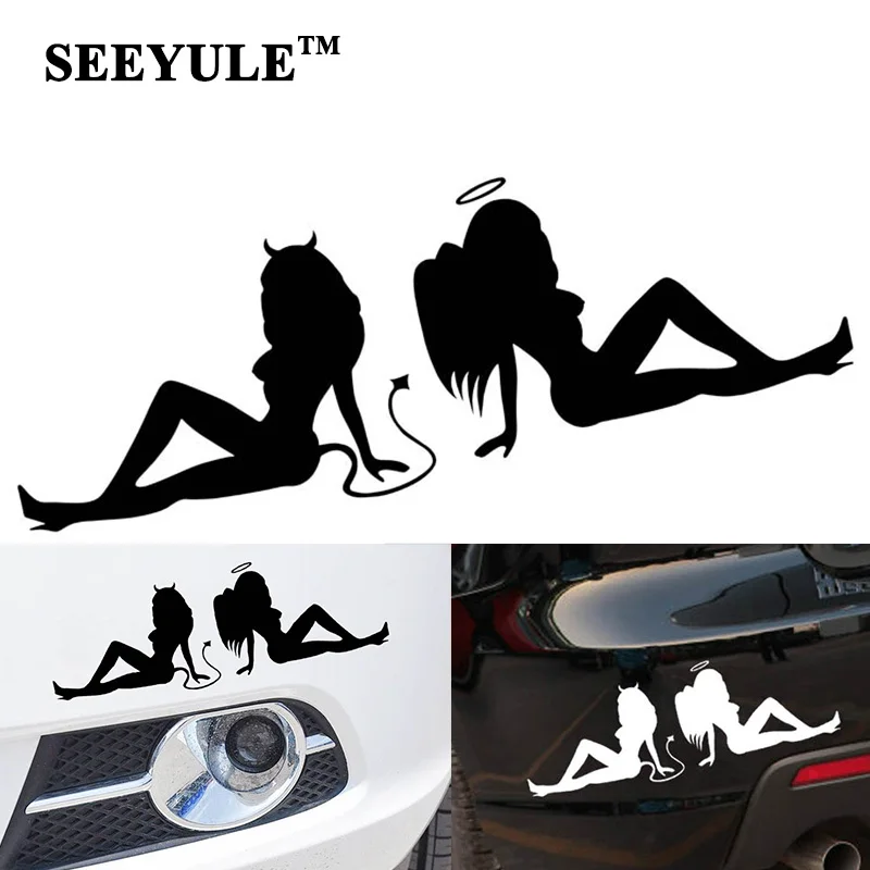 1pc SEEYULE Sexy Angel and Devil Car Sticker Decorative Reflective Tail Side Headlight Sticker for VW Golf Passat Audi BMW
1pc SEEYULE Sexy Angel and Devil Car Sticker Decorative Reflective Tail Side Headlight Sticker for VW Golf Passat Audi BMW
