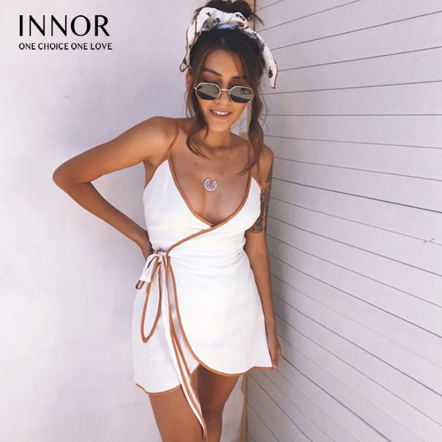 2019 Women Sexy V-Neck Lace Summer Bandge Backless Short White Sundress Beach Dresses Sundress
2019 Women Sexy V-Neck Lace Summer Bandge Backless Short White Sundress Beach Dresses Sundress
