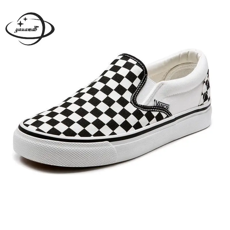 womens vulcanize Shoes female spring autumn canvas shoes slip on low heel checkered Wear resistant ladies shoes Y34
womens vulcanize Shoes female spring autumn canvas shoes slip on low heel checkered Wear resistant ladies shoes Y34