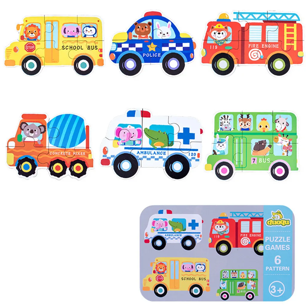 6 In 1 Animal Cartoon Wooden Traffic Puzzle Early Childhood Educational Toys Kids Toy Cartoon Animal Puzzles Child Early Learn
6 In 1 Animal Cartoon Wooden Traffic Puzzle Early Childhood Educational Toys Kids Toy Cartoon Animal Puzzles Child Early Learn