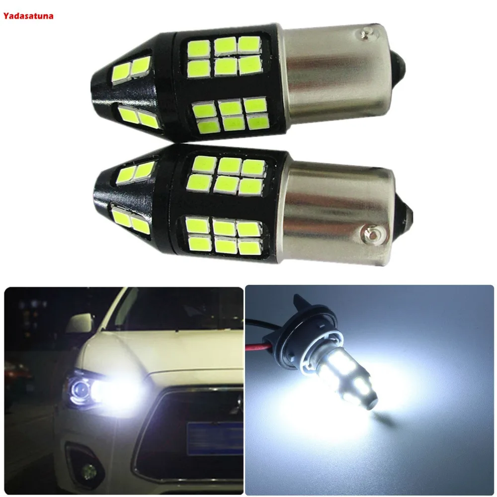2 шт. авто светодиодный лампы S25 BA15S 1156 2835 40SMD 40W CANBUS LED DRL Габаритные огни для Audi Seat
