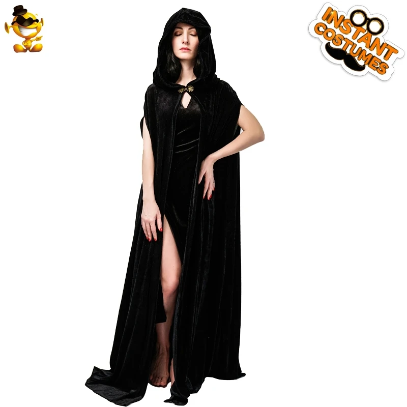 DSPLAY Carnival Women Cosplay Fashion Mysterious Cloak Roleplay Halloween Party Original Full Length Hooded Long Velvet Cape
DSPLAY Carnival Women Cosplay Fashion Mysterious Cloak Roleplay Halloween Party Original Full Length Hooded Long Velvet Cape