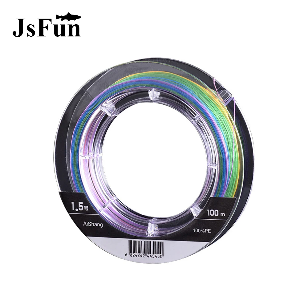 8 Strands Braided Fishing Line 100m Multicolor PE Braid Line Rope Linha Multifilamento Para Pesca 8 Fio Tresse Peche Misina L146
8 Strands Braided Fishing Line 100m Multicolor PE Braid Line Rope Linha Multifilamento Para Pesca 8 Fio Tresse Peche Misina L146