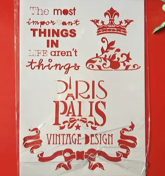 Hot A4 Paris Vintage Design DIY Layering Stencils Wall Painting Scrapbook Coloring Embossing Album Decorative Card Template
Hot A4 Paris Vintage Design DIY Layering Stencils Wall Painting Scrapbook Coloring Embossing Album Decorative Card Template