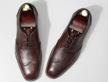 Dark Brown Black Goodyear Shoes Man Formal Leisure Business Shoes Flats Genuine leather Cow Dark Brown Vintage Wedding Shoes
Dark Brown Black Goodyear Shoes Man Formal Leisure Business Shoes Flats Genuine leather Cow Dark Brown Vintage Wedding Shoes