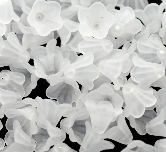 DoreenBeads White Lily Flower Frosted Acrylic Beads For Four Seasons 14x10mm 40 pcs
DoreenBeads White Lily Flower Frosted Acrylic Beads For Four Seasons 14x10mm 40 pcs