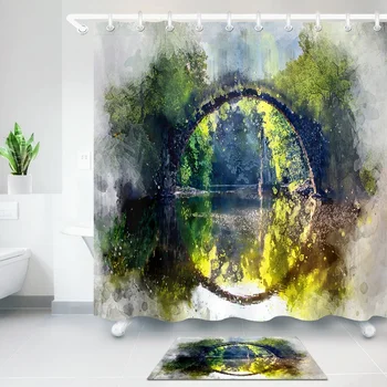 Oil Painting Shower Curtain Environmental Protection Polyester High Quality Washable Bathroom Decoration Shower Curtain
Oil Painting Shower Curtain Environmental Protection Polyester High Quality Washable Bathroom Decoration Shower Curtain