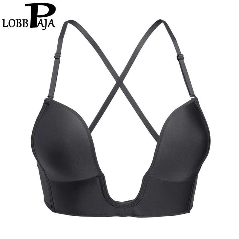 LOBBPAJA Women Sexy Bra One-piece Half Cup Seamless Adjusted Straps Push Up U Plunge Design Brassiere Underwear Bras Ladies
LOBBPAJA Women Sexy Bra One-piece Half Cup Seamless Adjusted Straps Push Up U Plunge Design Brassiere Underwear Bras Ladies