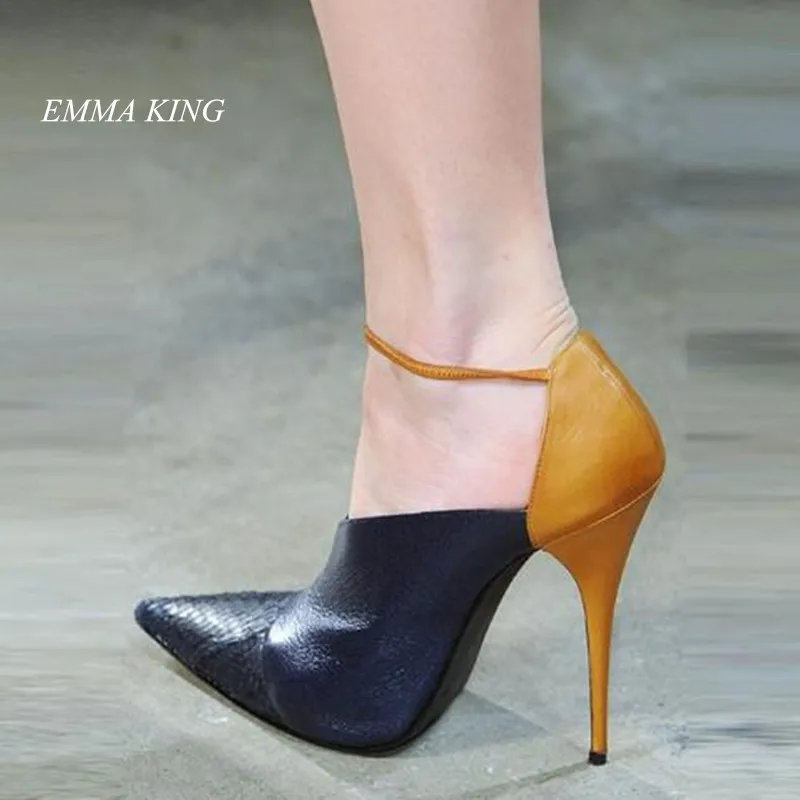 Fashion Women Lace-Up Runaway High Heels Shoes 2019 Spring Autumn New Elegant Contrast Color Pointed Toe Stilettos Ladies Pumps
Fashion Women Lace-Up Runaway High Heels Shoes 2019 Spring Autumn New Elegant Contrast Color Pointed Toe Stilettos Ladies Pumps