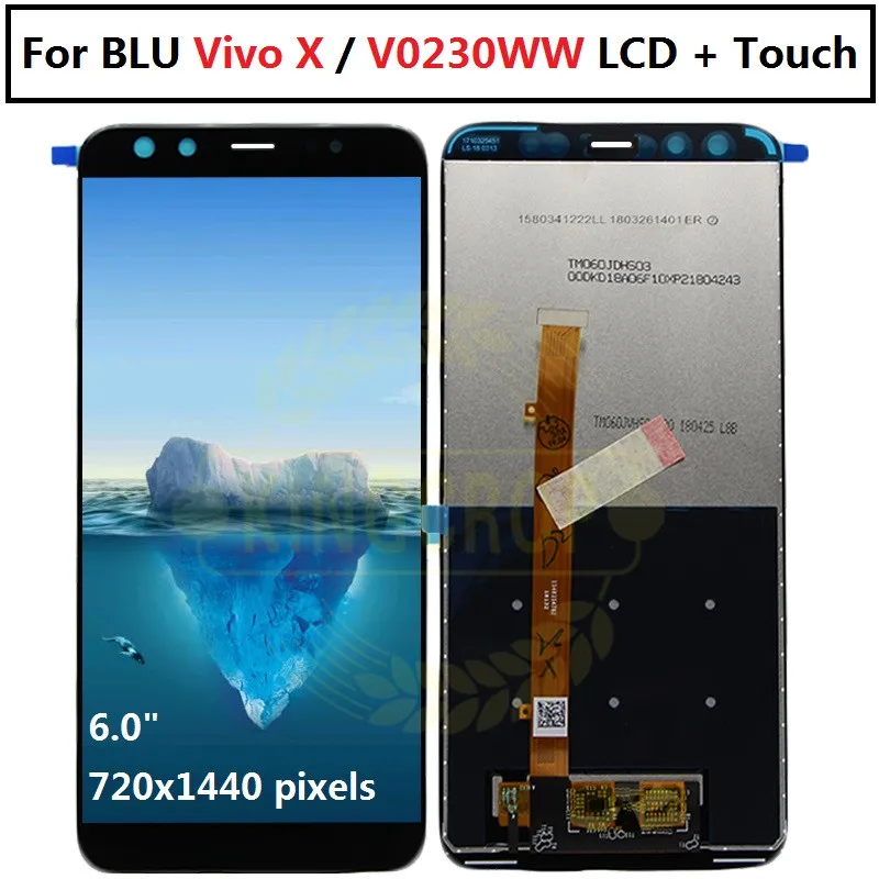 NEW 6inch Blu Vivo X V0230WW LTE LCD Display+Touch Screen Digitizer Assembly 100% Tested LCD+Touch Digitizer for Blu Vivo X
NEW 6inch Blu Vivo X V0230WW LTE LCD Display+Touch Screen Digitizer Assembly 100% Tested LCD+Touch Digitizer for Blu Vivo X