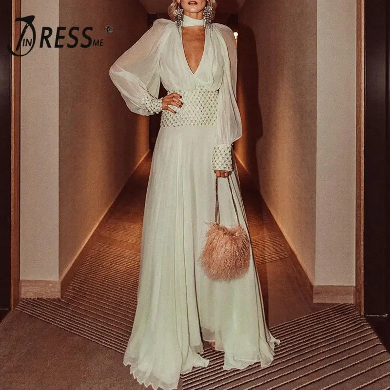 INDRESSME 2019 New Plunging Neckline Mesh Mexi Dress Refined-waist Embellished Party
INDRESSME 2019 New Plunging Neckline Mesh Mexi Dress Refined-waist Embellished Party