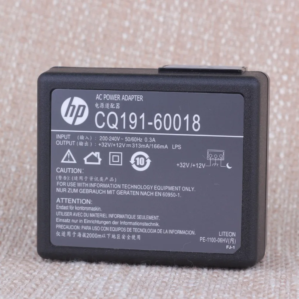 AC Power SUPPLY Adapter CQ191-60018 32V/+12V 313mA/166mA For HP Printer Adaptor Charger
AC Power SUPPLY Adapter CQ191-60018 32V/+12V 313mA/166mA For HP Printer Adaptor Charger