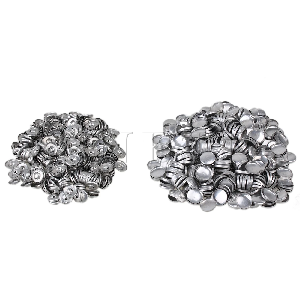 CNBTR Silver 19mm Dia Aluminum Fabric Cover Buttons 32L Self Cover Cabochon DIY Buttons Pack of 500
CNBTR Silver 19mm Dia Aluminum Fabric Cover Buttons 32L Self Cover Cabochon DIY Buttons Pack of 500