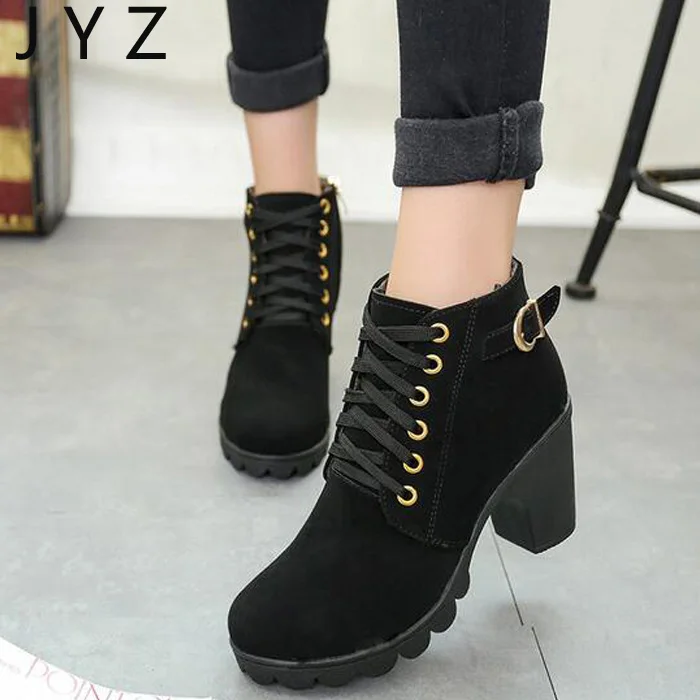 Fashion New Womens High Heels Casual Ankle Boots Lace Up Leisure Shoes Lady aa0506
Fashion New Womens High Heels Casual Ankle Boots Lace Up Leisure Shoes Lady aa0506