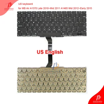 Original replacement keyboard for Macbook Air 11" A1370 A1465 2011-2016 English keyboard A1465 US keyboard with backlight
Original replacement keyboard for Macbook Air 11" A1370 A1465 2011-2016 English keyboard A1465 US keyboard with backlight