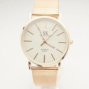 Wholesale 100pcs lot Women Fashion Dress Watch Golden Mesh Strap Watch High Quality Women Wristwatch Bluk Silver Rose Gold DHL
Wholesale 100pcs lot Women Fashion Dress Watch Golden Mesh Strap Watch High Quality Women Wristwatch Bluk Silver Rose Gold DHL