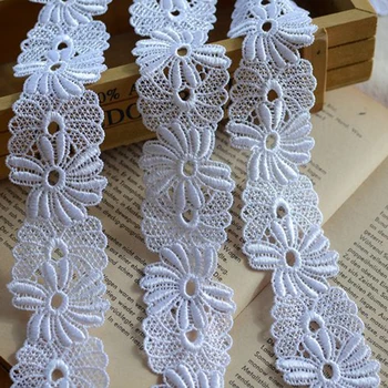 10Yards Polyester Sewing Craft Polyester White Net Lace Trim Clothes Embroidered Flower Lace Fabric Applique
10Yards Polyester Sewing Craft Polyester White Net Lace Trim Clothes Embroidered Flower Lace Fabric Applique