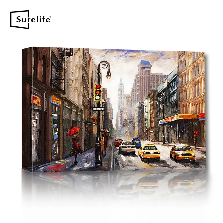 Modern Street View of New York Landscape Canvas Oil Paintings Poster Prints Wall Art Pictures DIY Wall Stretched Wood Frame
Modern Street View of New York Landscape Canvas Oil Paintings Poster Prints Wall Art Pictures DIY Wall Stretched Wood Frame