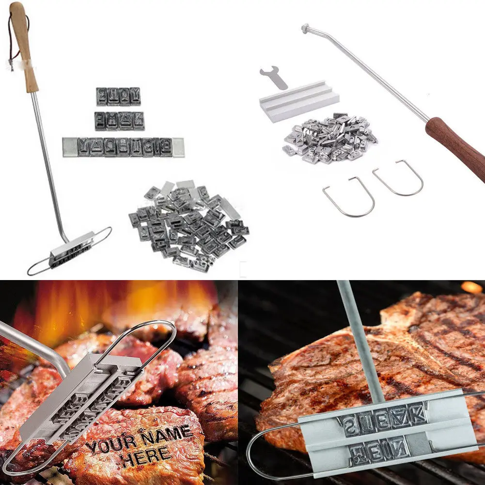 2019 hot Barbeque Grill Meat Stamp Hot Stamping Steak Branding bbq branding Iron With Changeable Letter Tool Name Set Outdoor
2019 hot Barbeque Grill Meat Stamp Hot Stamping Steak Branding bbq branding Iron With Changeable Letter Tool Name Set Outdoor