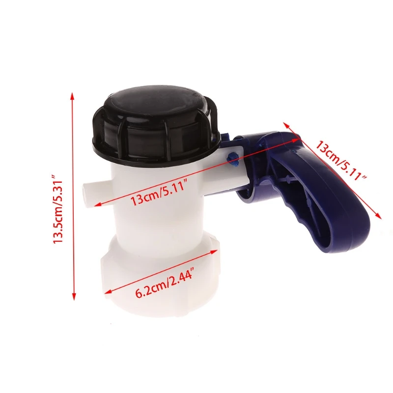Высококачественный IBC Tote Tank Butterfly Valve дренажный адаптер 2 44 дюйма новая грубая