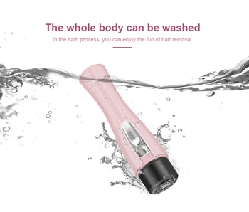 Portable Epilator Women Mini Shaver Waterproof Bikini Trimmer Electric Hair Removal Pink Safe Depilador
Portable Epilator Women Mini Shaver Waterproof Bikini Trimmer Electric Hair Removal Pink Safe Depilador