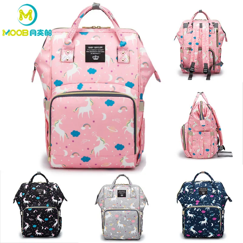 

Diaper Bag Maternity Backpack Nappy Nursing Changing Baby Bags For Mom Large Capacity Baby Stroller Bags Waterproof MOOB