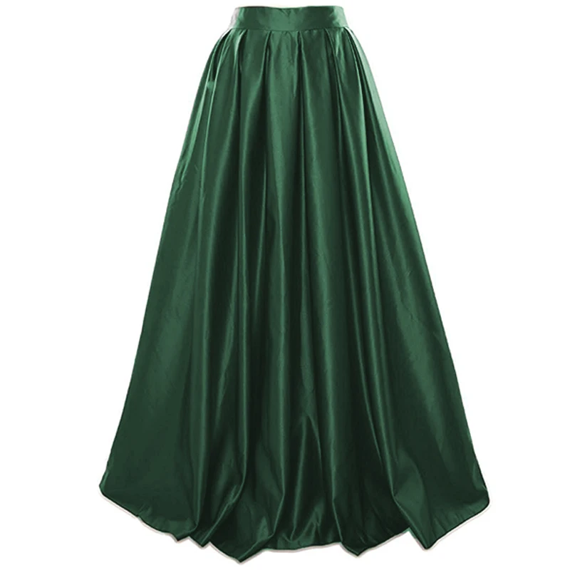 Vintage Emerald Green Long Skirts 2017 Zipper Custom Made Modest Black Satin Long Women Skirts High Quality Zipper Pleat
Vintage Emerald Green Long Skirts 2017 Zipper Custom Made Modest Black Satin Long Women Skirts High Quality Zipper Pleat