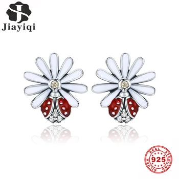 Jiayiqi 100% 925 Sterling Silver Glamour Lady Fashion Valentine'S Day Gift Wild Jewelry Red Seven Star Ladybug Flower Earrings
Jiayiqi 100% 925 Sterling Silver Glamour Lady Fashion Valentine'S Day Gift Wild Jewelry Red Seven Star Ladybug Flower Earrings
