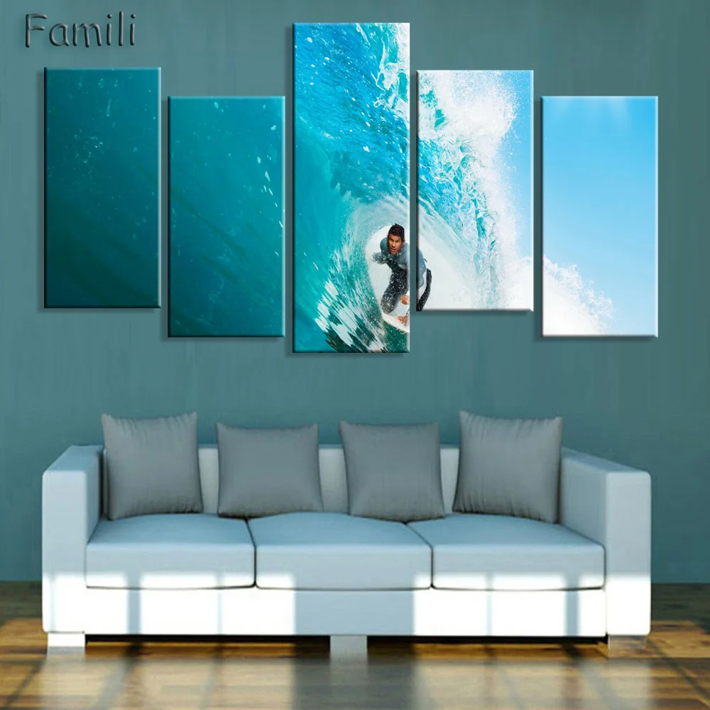 New Canvas Printings 5 Pcs/Set Picture Painting Modern Home Wall Decor So Cool Surfing Unframed Canvas Print For House
New Canvas Printings 5 Pcs/Set Picture Painting Modern Home Wall Decor So Cool Surfing Unframed Canvas Print For House