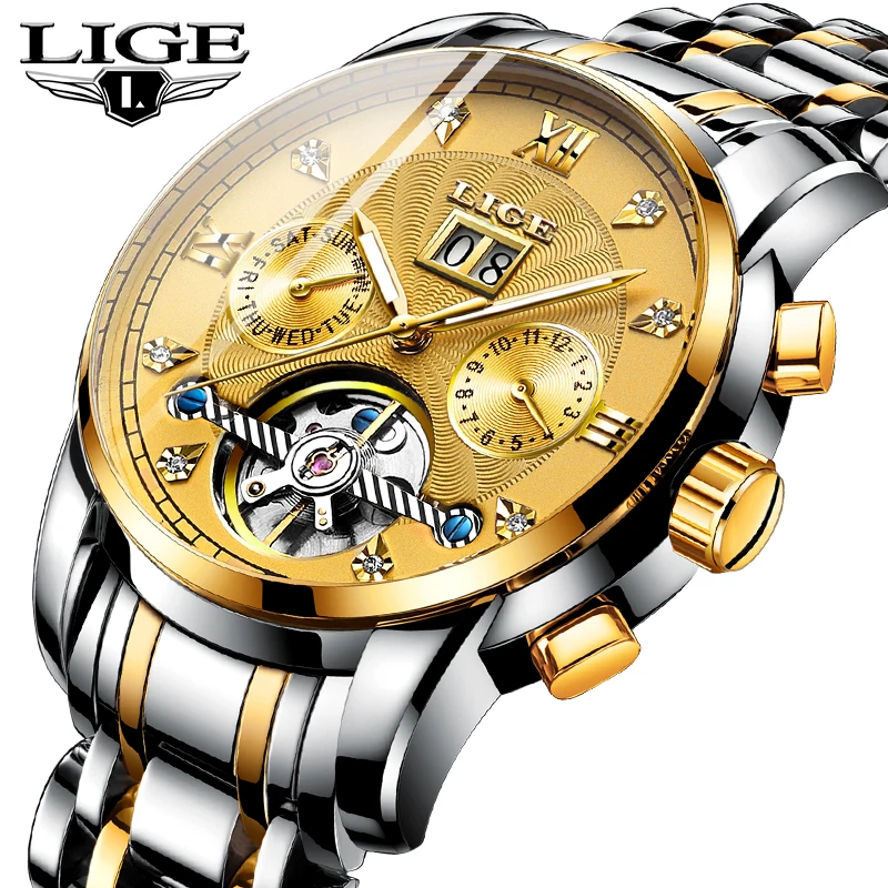 LIGE New Watch Men Top Luxury Fashion Men's Watches Full Steel Sports Mens Watches Waterproof Automatic Mechanical Clock Watch
LIGE New Watch Men Top Luxury Fashion Men's Watches Full Steel Sports Mens Watches Waterproof Automatic Mechanical Clock Watch