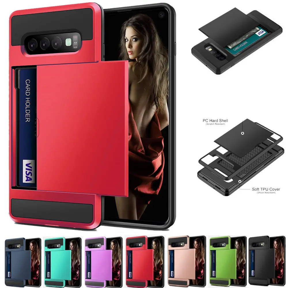 Slide Card Slot Holder Case For Samsung Galaxy S10 Plus S10E S10 5G S9 S8 S7 Edge Case For A7 A8 Plus J3 J7 J8 2018 J4 J6 Plus
Slide Card Slot Holder Case For Samsung Galaxy S10 Plus S10E S10 5G S9 S8 S7 Edge Case For A7 A8 Plus J3 J7 J8 2018 J4 J6 Plus