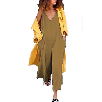 With Pockets Casaul Solid Loose Jumpsuit Women Sexy O Veck Sleeveless Wide Leg Pants Rompers Soft Bottoming Overalls For Women
With Pockets Casaul Solid Loose Jumpsuit Women Sexy O Veck Sleeveless Wide Leg Pants Rompers Soft Bottoming Overalls For Women