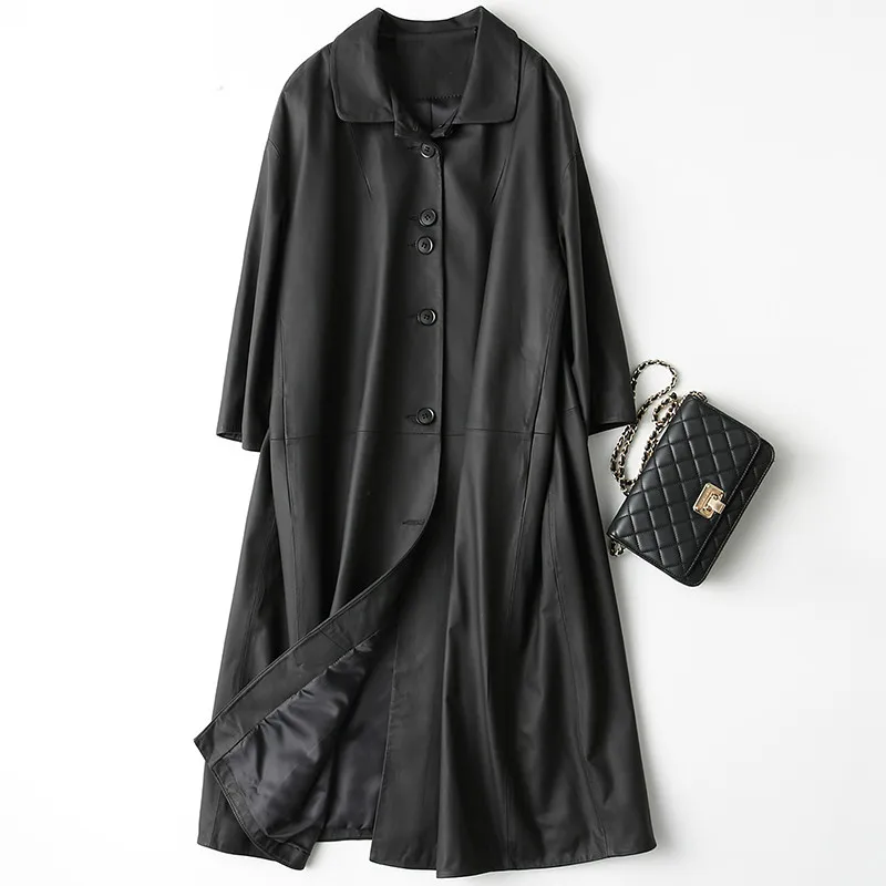 Spring Autumn Sheepskin Coat Korean Vintage Real Genuine Leather Jacket Women Clothes 2019 Windbreaker Chaqueta Mujer X-162-5
Spring Autumn Sheepskin Coat Korean Vintage Real Genuine Leather Jacket Women Clothes 2019 Windbreaker Chaqueta Mujer X-162-5