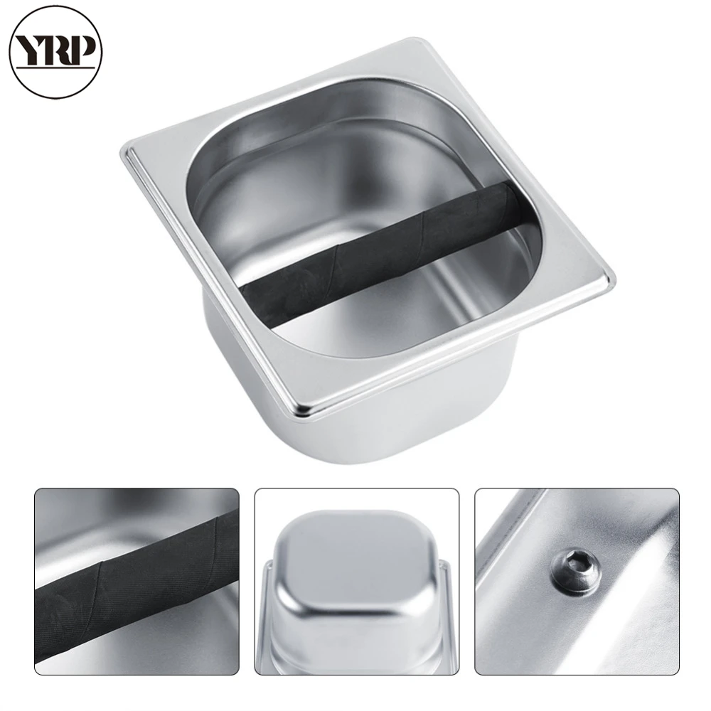 YRP Stainless Steel Espresso Coffee Knock Box Wood Strong Container Coffee Waste Bin Barista Tool For Coffee Machine Accessories
YRP Stainless Steel Espresso Coffee Knock Box Wood Strong Container Coffee Waste Bin Barista Tool For Coffee Machine Accessories