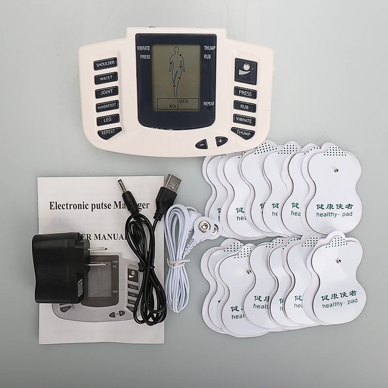 Electrical Stimulator Full Body Relax Muscle Therapy Massager Massage Pulse tens Acupuncture Health Care Slimming Machine 16pads
Electrical Stimulator Full Body Relax Muscle Therapy Massager Massage Pulse tens Acupuncture Health Care Slimming Machine 16pads