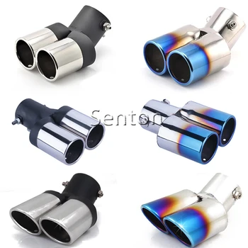 Universal Car Twins Rear Exhaust Muffler Pipe Tip Modification For Kia Rio/Mazda/Chevrolet/Ford/Peugeot/Hyundai/Suzuki/Nissan
Universal Car Twins Rear Exhaust Muffler Pipe Tip Modification For Kia Rio/Mazda/Chevrolet/Ford/Peugeot/Hyundai/Suzuki/Nissan