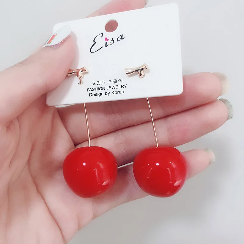 Sale Red Cherry Strawberry Fruit Earrings For Women Tassel Dangle Earrings Sweet Long Pendant Girl Gift Korea Jewelry
Sale Red Cherry Strawberry Fruit Earrings For Women Tassel Dangle Earrings Sweet Long Pendant Girl Gift Korea Jewelry