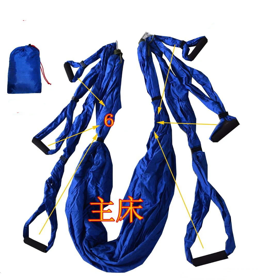 Yoga Hammock Gym Strength Inversion Anti-Gravity Aerial Traction Swing Yoga Belt Yoga Hammock Gym Strength Inversion Anti-Gravity Aerial Traction Swing Yoga Belt